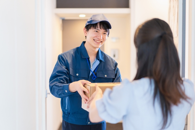 受取が必要な配達物は対応可能か