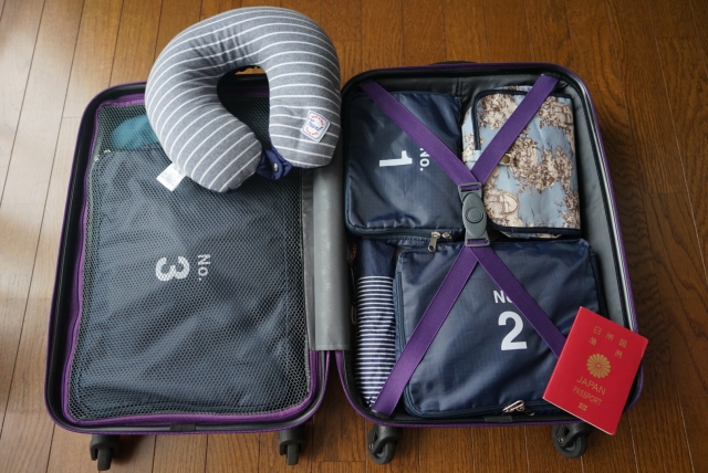 おすすめ④ 荷物問題の救世主!圧縮トラベルポーチ