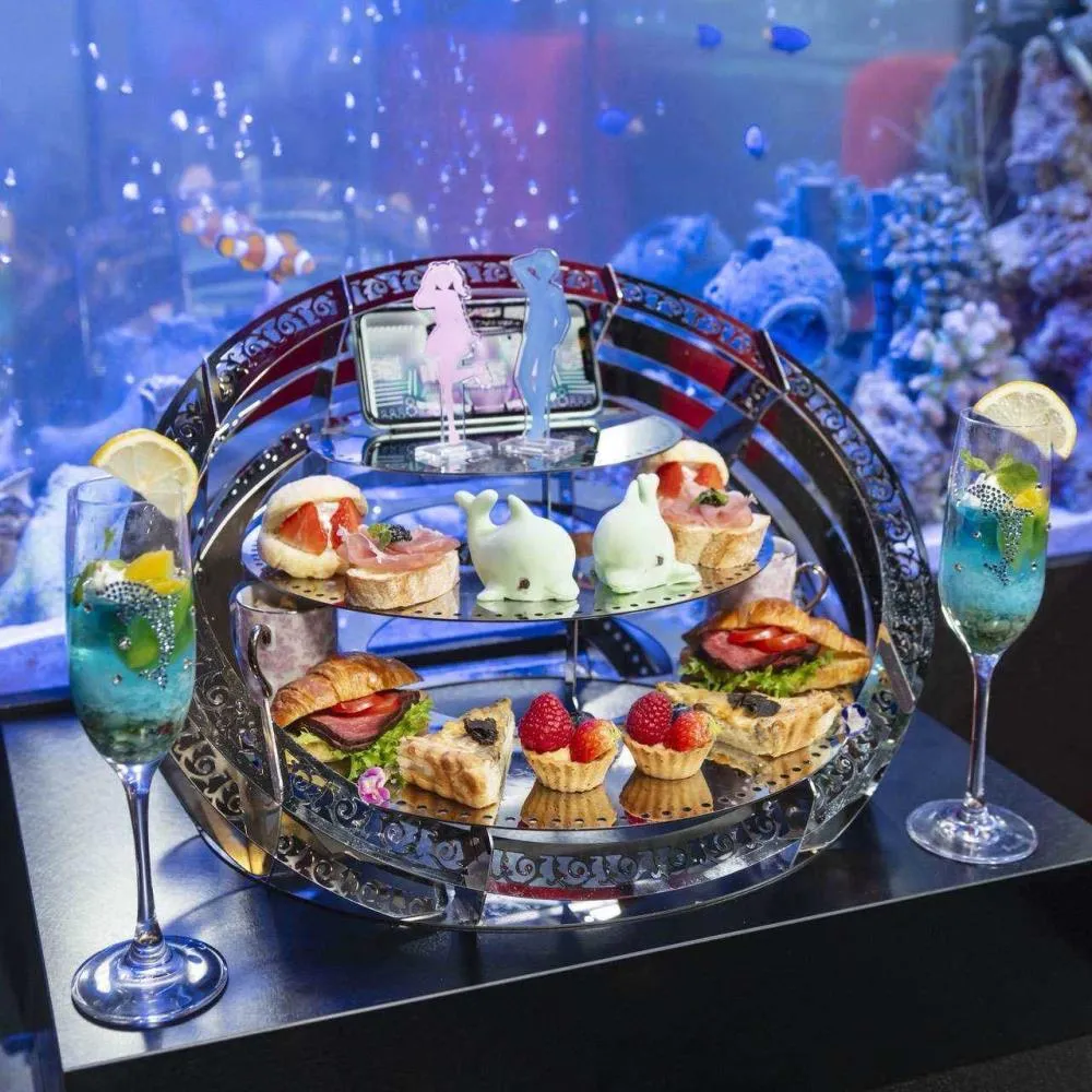 【推し活アフヌン】推しが輝くマリンステージアフタヌーンティー+乾杯スパークリング+選べるMighty Leaf Tea(平日限定)