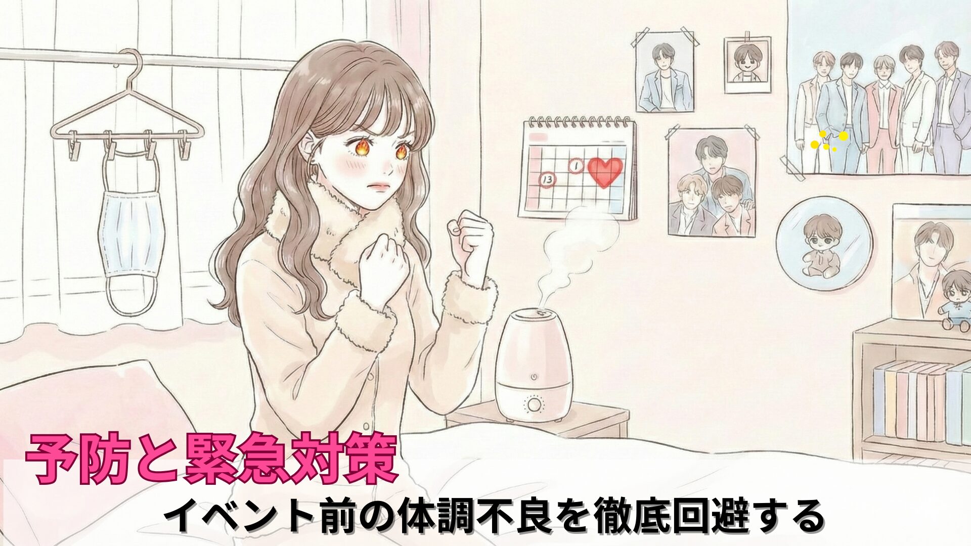 【イベント前の体調不良対策】日常で気を付けること＆知っておきたい緊急対策