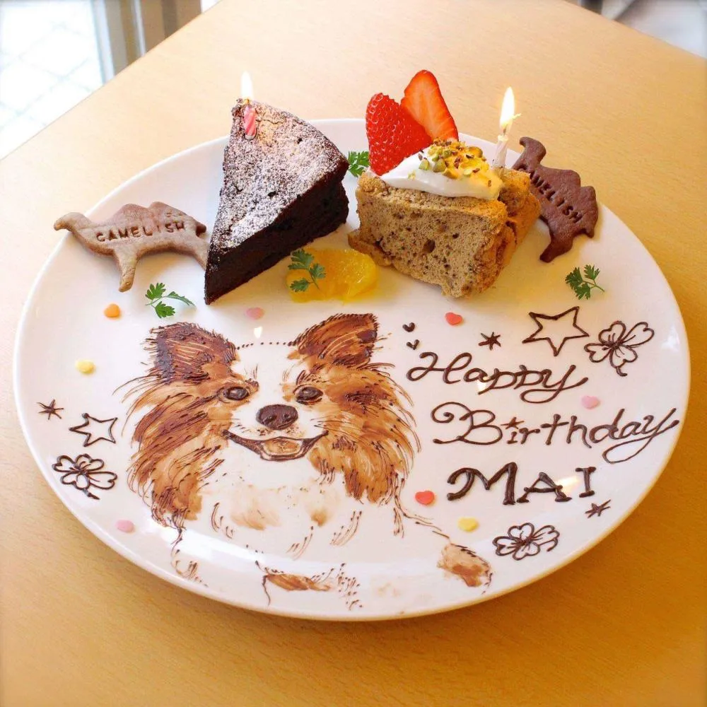 おすすめプラン▶ 【推し活におすすめ】メインと1人1枚のイラストデザートプレート