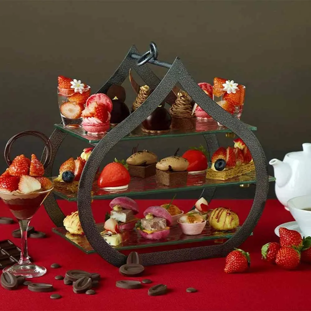 いちご×チョコ最強組み合わせのアフタヌーンティー