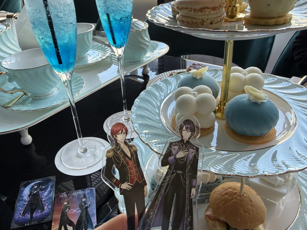 【席】青×白で統一されたアフタヌーン