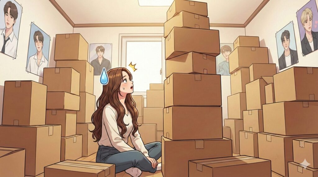 段ボール何箱必要？オタク女子の目安