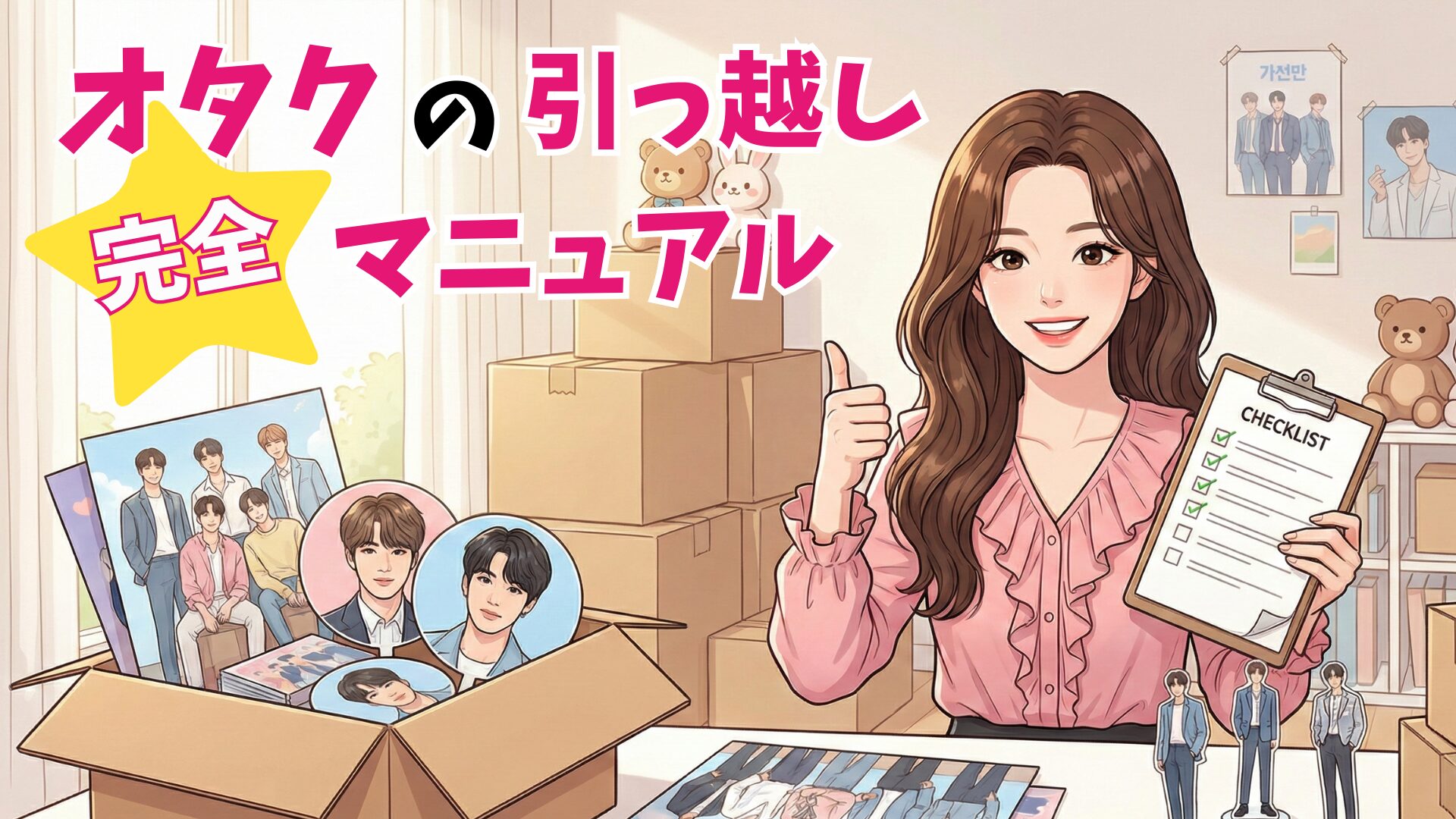 オタク女子の引っ越し完全ガイド｜推しグッズを守る梱包・整理・チェックリスト