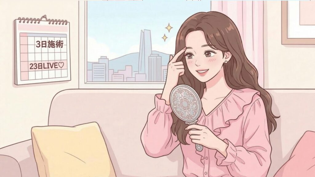 ライブのどれくらい前に眉アートメイクをするのがいい？