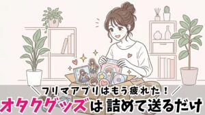 オタクグッズを売るのがめんどくさい!ズボラさん向け手間なく手放す方法とおすすめ買取業者