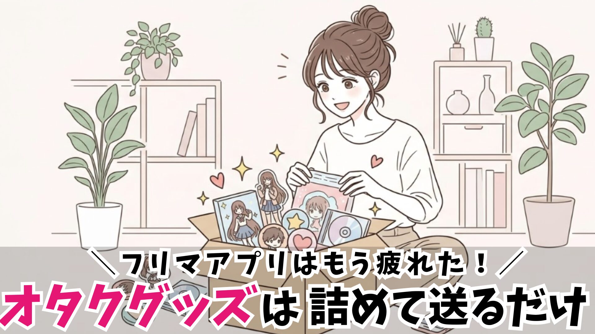 オタクグッズを売るのがめんどくさい!ズボラさん向け手間なく手放す方法とおすすめ買取業者