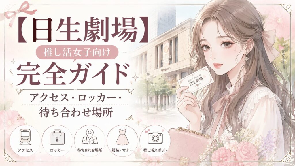 【日生劇場】推し活女子向け完全ガイド。アクセス・ロッカー・待ち合わせ場所