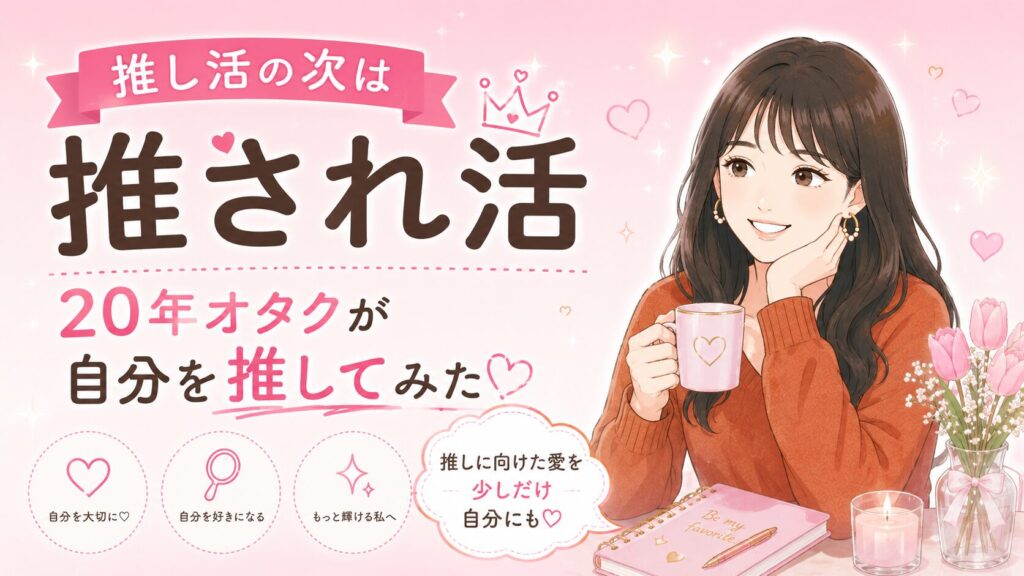 推し活の次は推され活。20年オタクが自分を推してみた