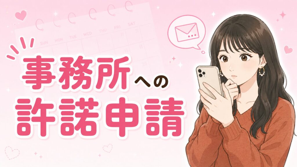 STEP3 事務所に許諾を申請する