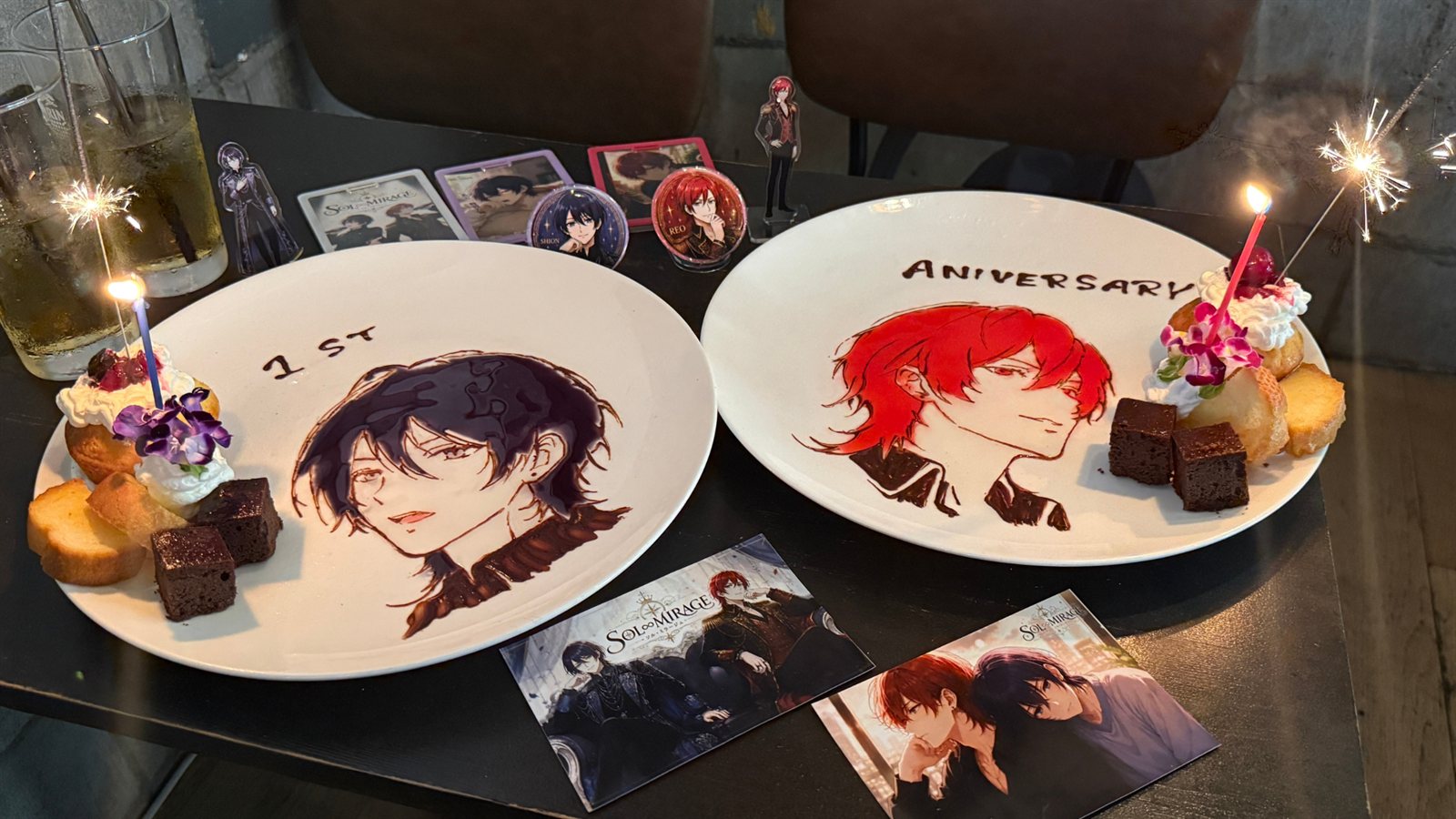 東京基地 離 スペイン坂店のイラスト入り推しプレート